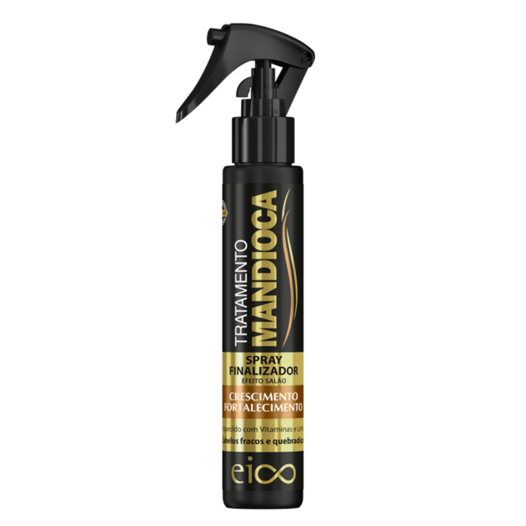 Eico Spray LeaveIn Finalizador Tratamento Mandioca Proteção Térmica Fortalecimento Crescimento 120ml em Oferta na Shopee