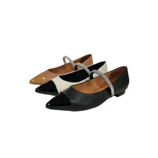 Vizzano Sapatilha Bico Fino Com Tiras Strass Ref. 1206.292