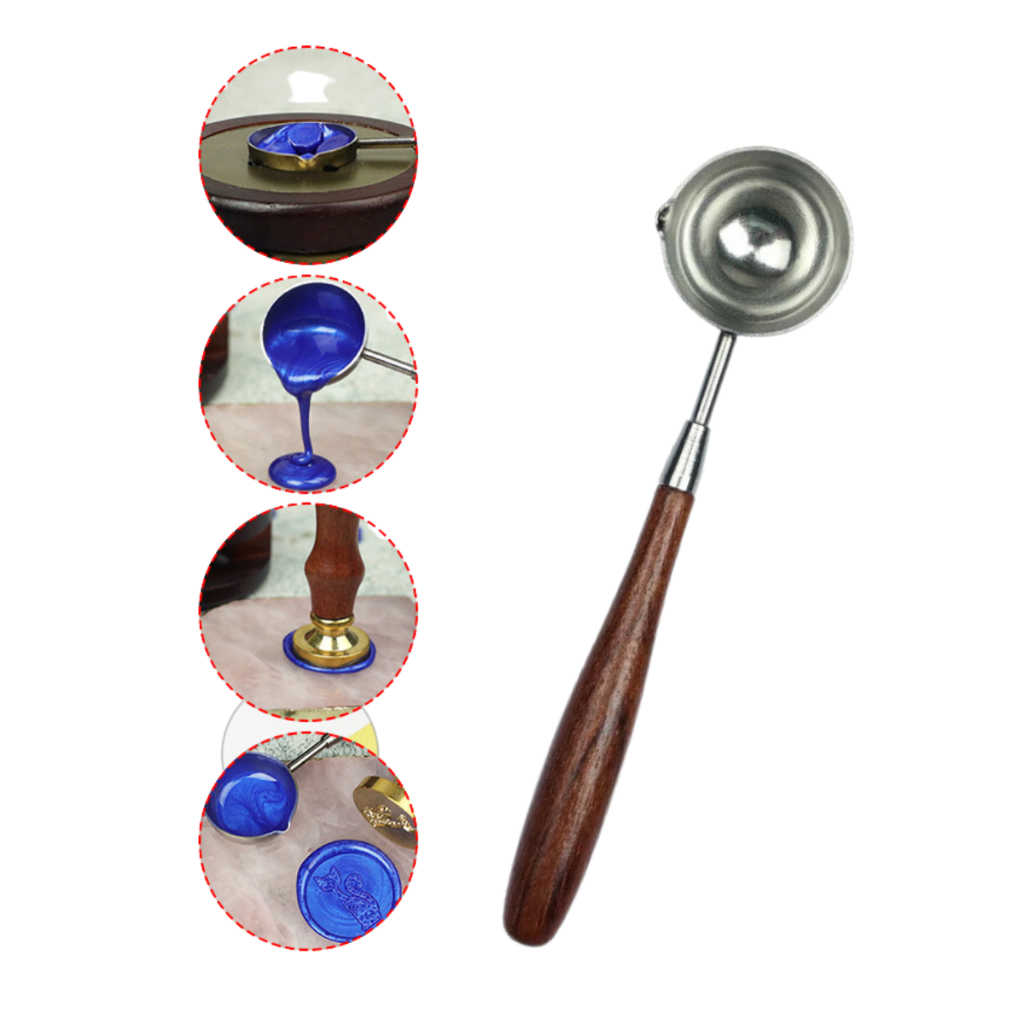 Colher derreter cera para selo de sinete