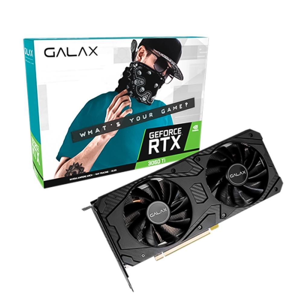 PLACA DE VIDEO GALAX GEFORCE RTX 3060 TI 1-CLICK OC LHR, 8GB, GDDR6, 256-BIT, 36ISL6MD1VQW