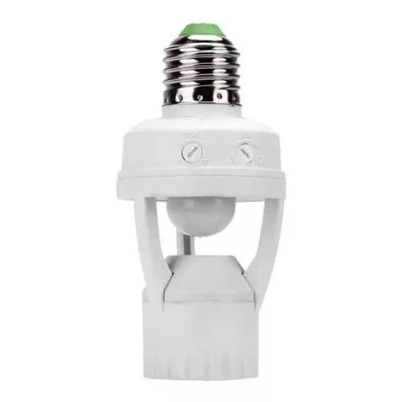 Lampada Sensor Presença Soquete Fotocélula Lâmpada Timer Soquete E27