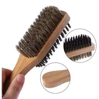 Escova dupla de waves durag escova javali em Oferta na Shopee