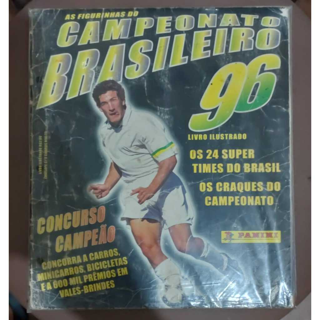 Album Campeonato Brasileiro 1996 - 360 Figurinhas Coladas