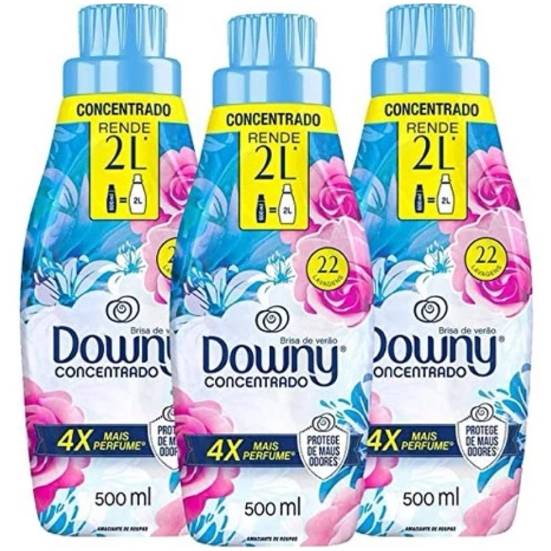 Combo de 3 amaciantes concentrados Downy  Brisa de Verão envio rapido 500ml cada