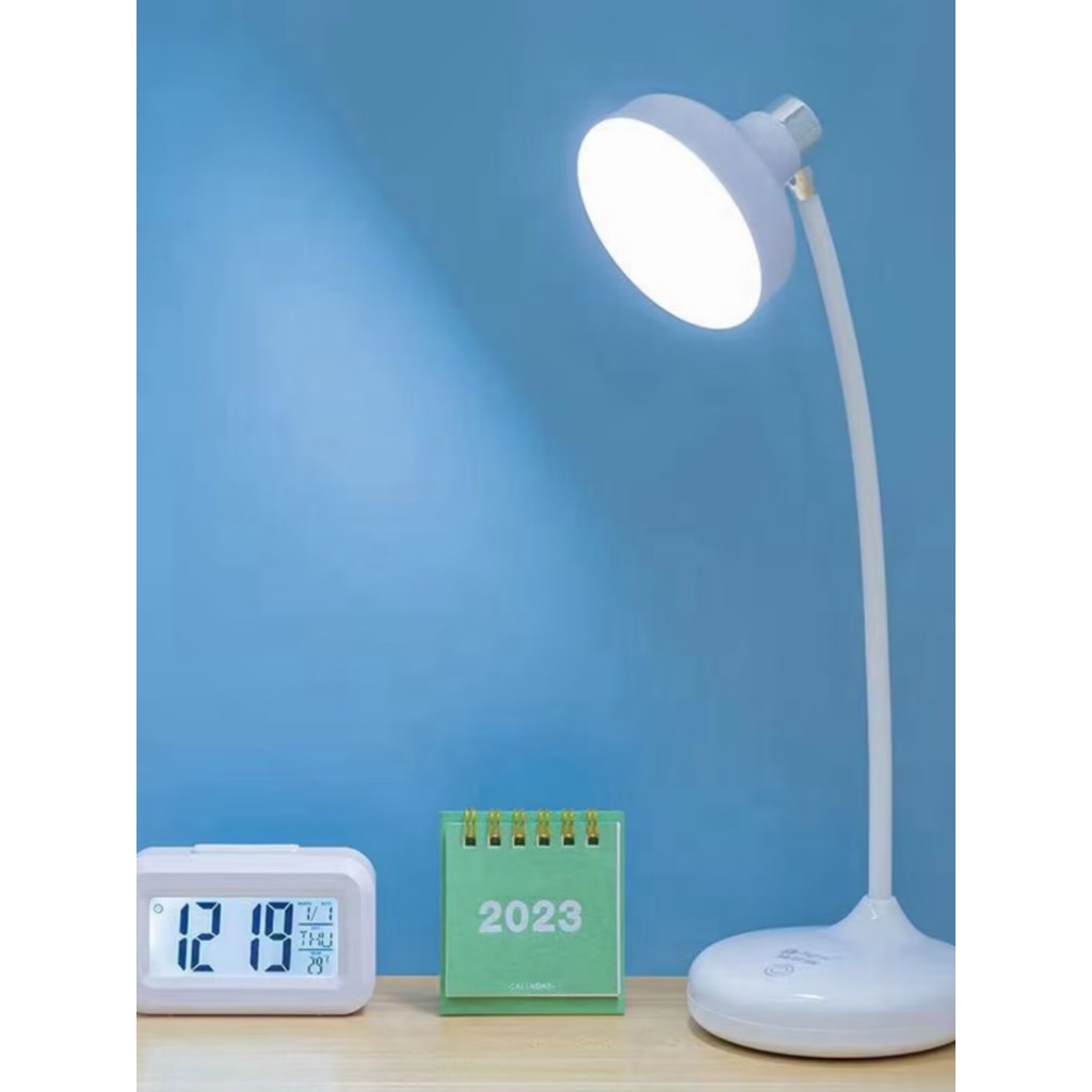 Luminária Abajur de Mesa LED Luz Recarregável Touch 20 Leds Haste Flexível Lâmpada De Estudo Sem Fio