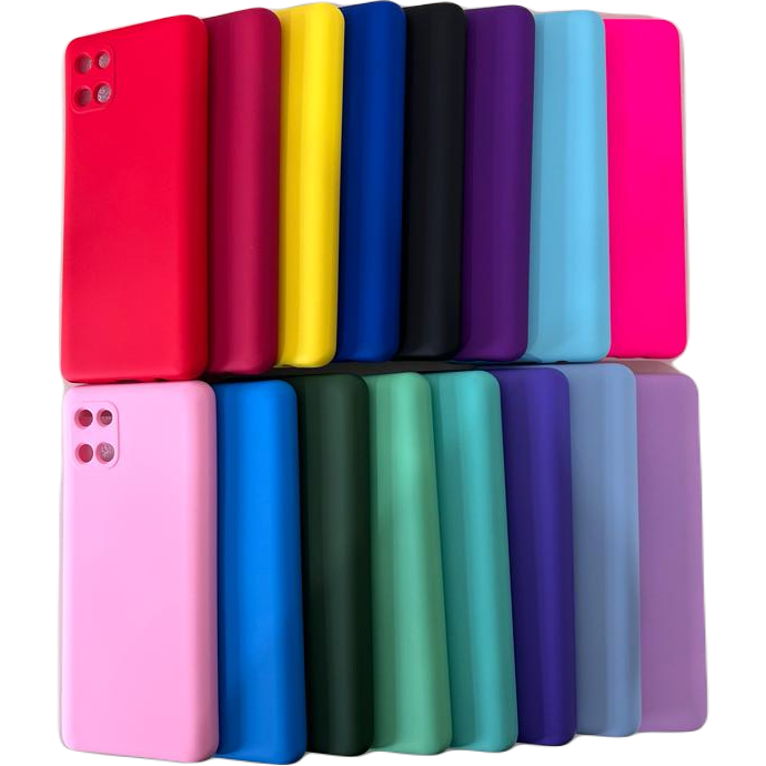 Kit 5 ou 3 Peças Capa Capinha Silicone Aveludado Cor Aleatória Proteção Excelente Qualidade Para A9 2018 A8 A8 PLUS