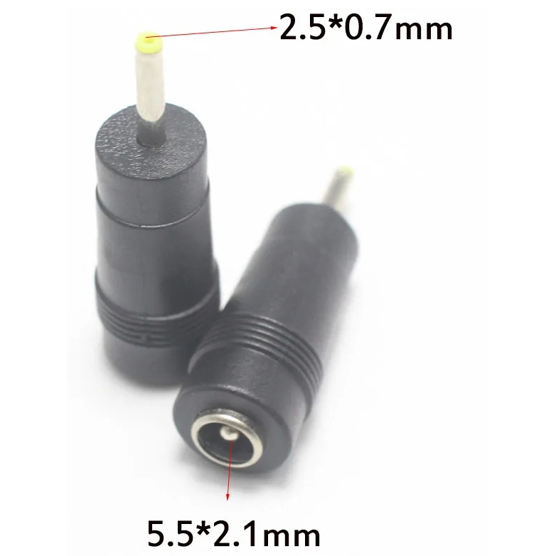 Kit 5 Pçs Adaptador P4 Femea Para Dc 2,5 Macho  Conector