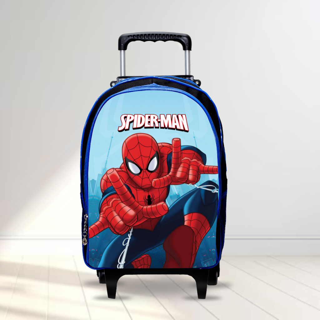 Mochila escolar infantil rodinha - aranha - REFORÇADA menino