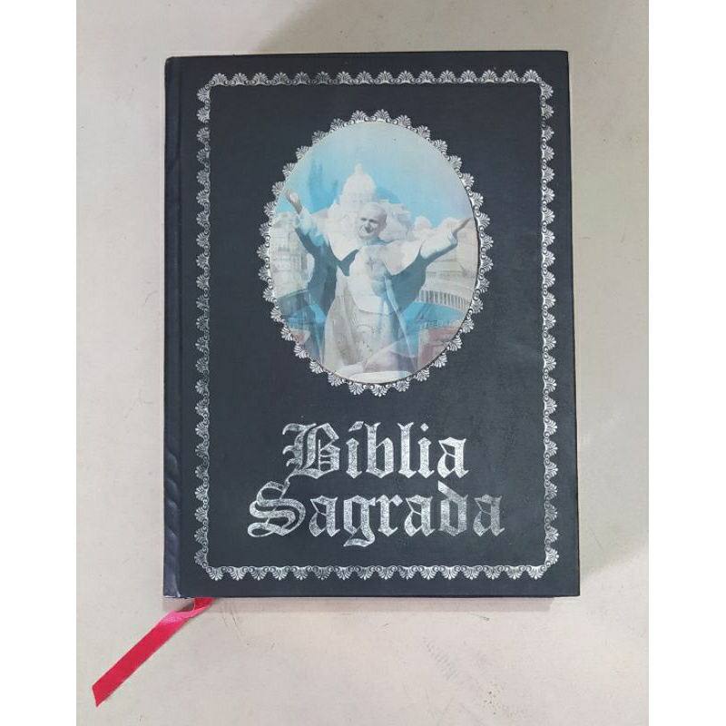 Bíblia grande católica olográfica Papa João Paulo II/Papa Bento XVI