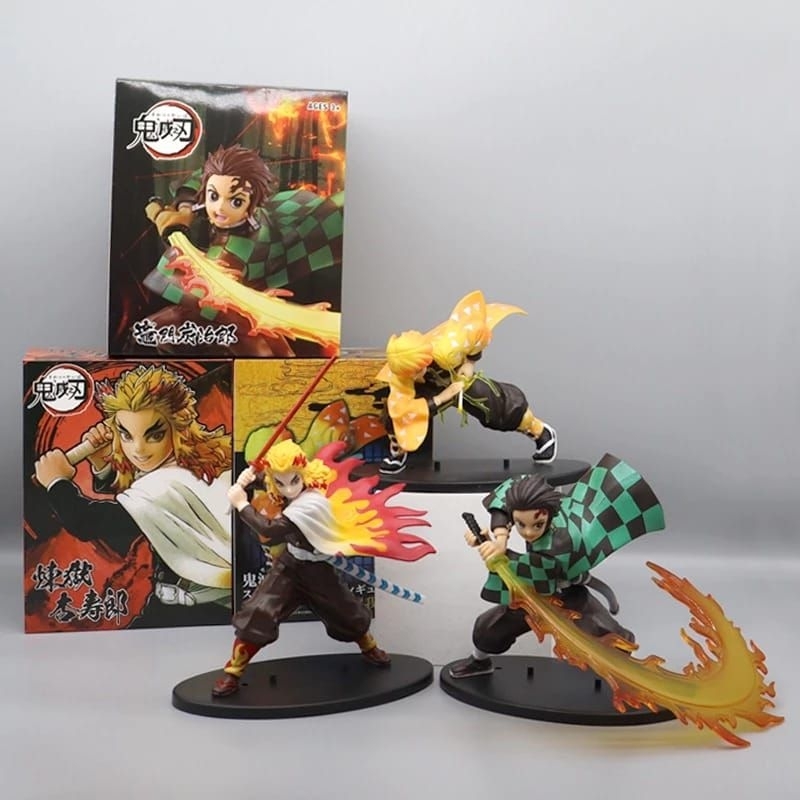 LLT TOYS - Action Figure Demon Slayer Tanjiro Zenitsu Rengoku Gyomei (anúncio 1)