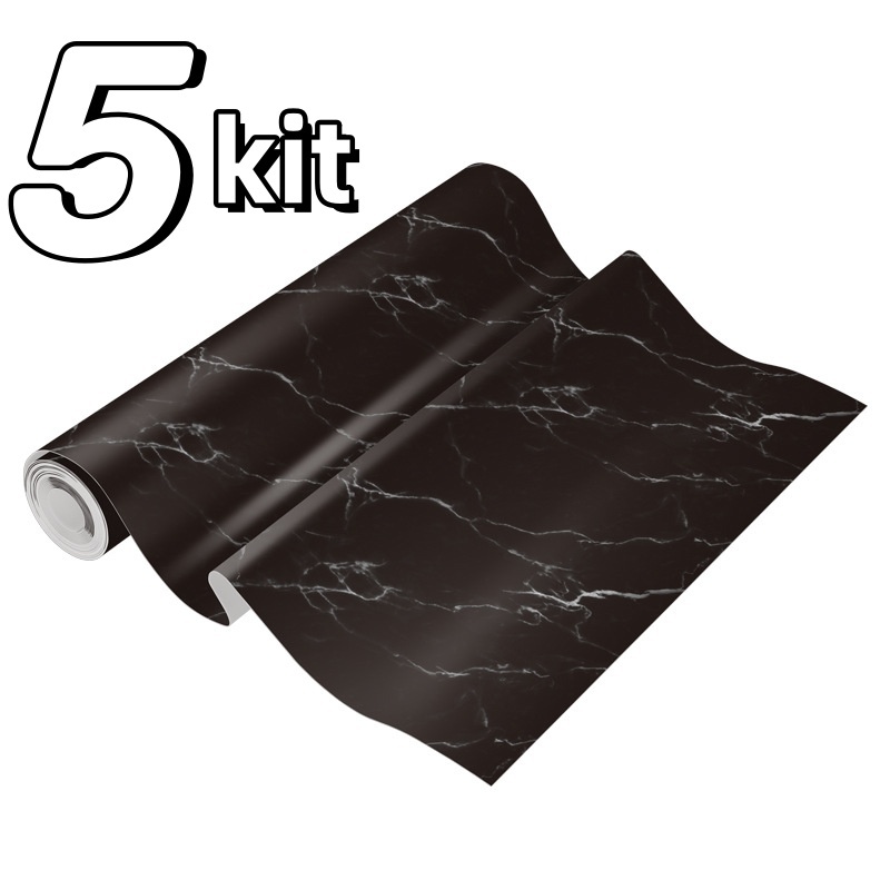 5 KIT  Usável Em Fogão/Armário/Marmore Porta Inovação Com Filme Lavavel Papel De Parede Painel Autoadesivo Promoção