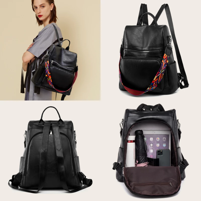 Mochila Feminina Escolar Grande Impermeável para Notebook Viagem — foto 4