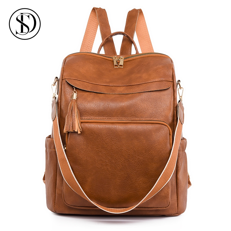 Mochilas Femininas Escolar Bolsa De Viagem Faculdade Trabalho Casual Bolsa Elegante Antifurto