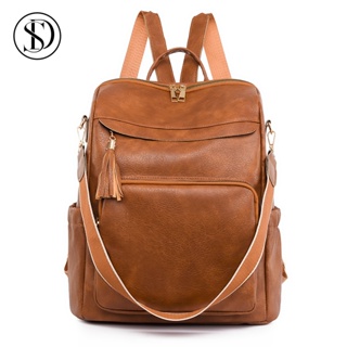 Mochilas Femininas Escolar Bolsa De Viagem Faculdade Trabalho Casual Bolsa Elegante Antifurto em Oferta na Shopee
