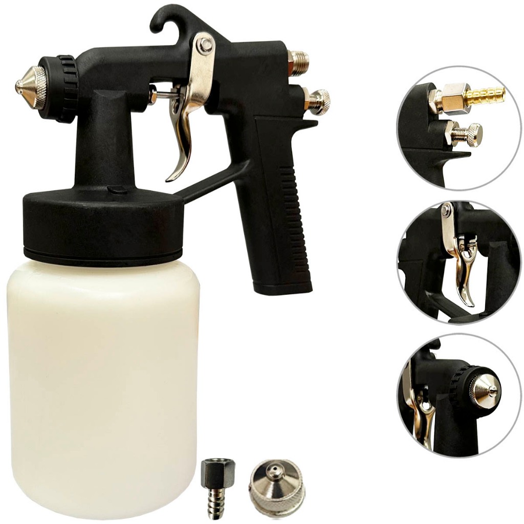 Pistola De Pintura Ar Direto Pw-900 Bico 1.3mm Caneca 750ml em Oferta na Shopee