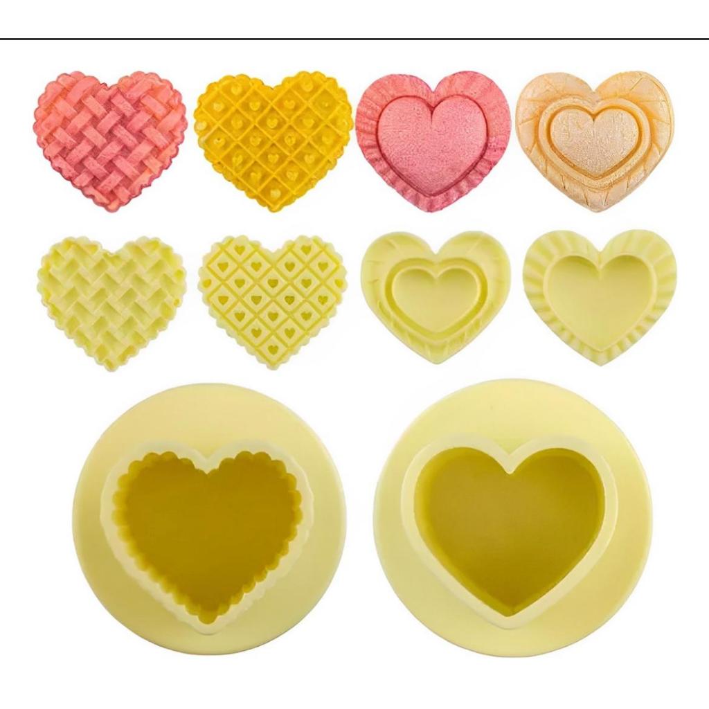 Kit Moldes Para Ejetor Max Corações Babados Bluestar 6 Peças em Oferta na Shopee