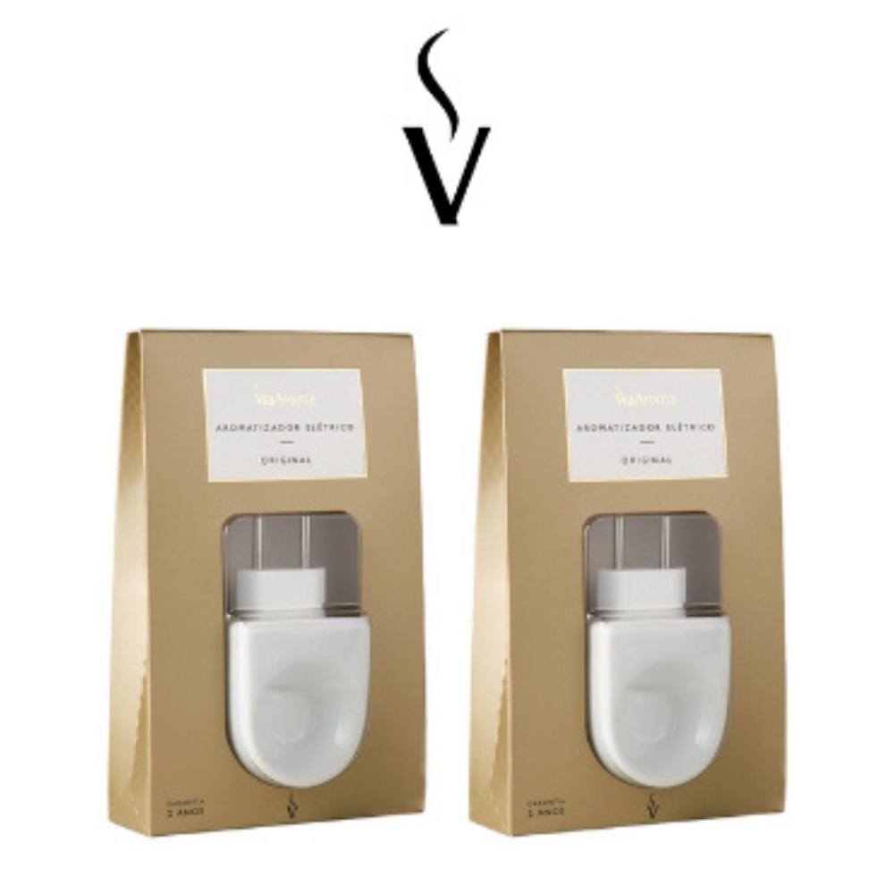 Kit 2 Aromatizadores Elétricos Original - Via Aroma em Oferta na Shopee