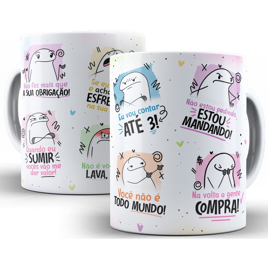 Caneca Flork Dias Das Mães Modelos Diversos Meme 325 Ml em Oferta na Shopee