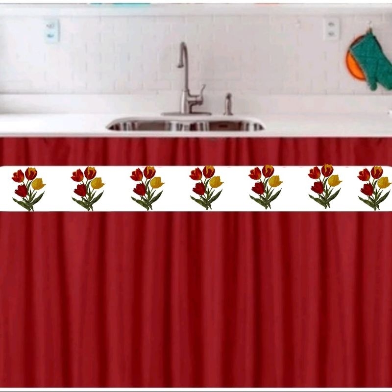 Cortina de Pia Vermelha: Onde Comprar | BuscaProdutos