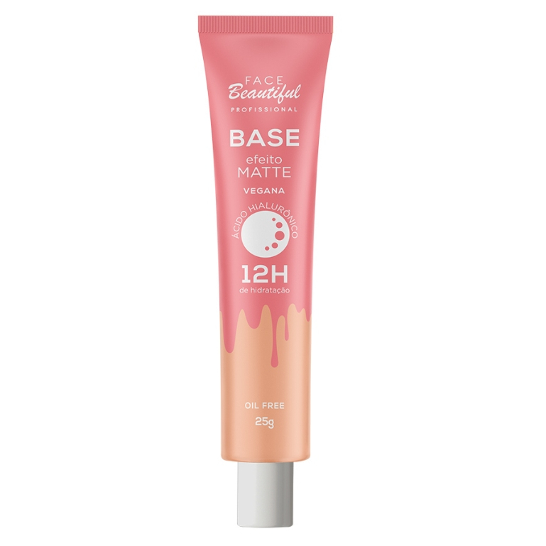 Base Efeito Matte 12h De Hidratação Cobertura Média Alta Face Beautiful em Oferta na Shopee