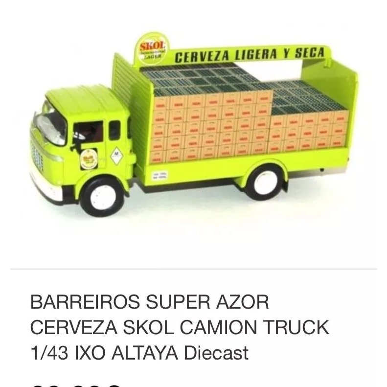 Miniatura 1:43 Caminhões Brasileiros: Barreiros Azor Skol Cerveza