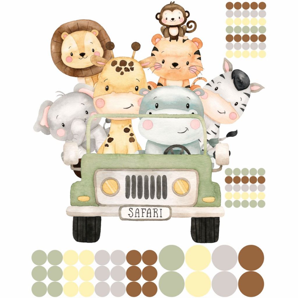 Cartela Adesivos Safari Infantil Princesas Decoração Parede Quarto Safari Poa Papel de Parede em Oferta na Shopee