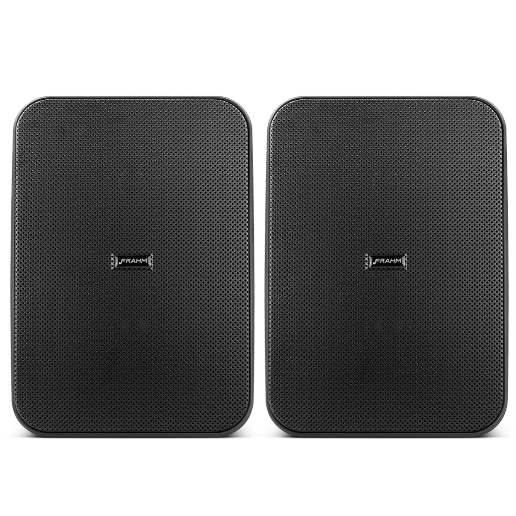 Par Caixa De som Frahm Cs 6 Ambiente Passiva Preto 100W Rms em Oferta na Shopee