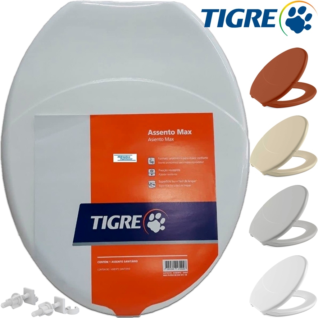 Tampa De Vaso Assento Sanitário Oval Deca Celite Logasa Universal Tigre Max Plena NÃO ALMOFADADO