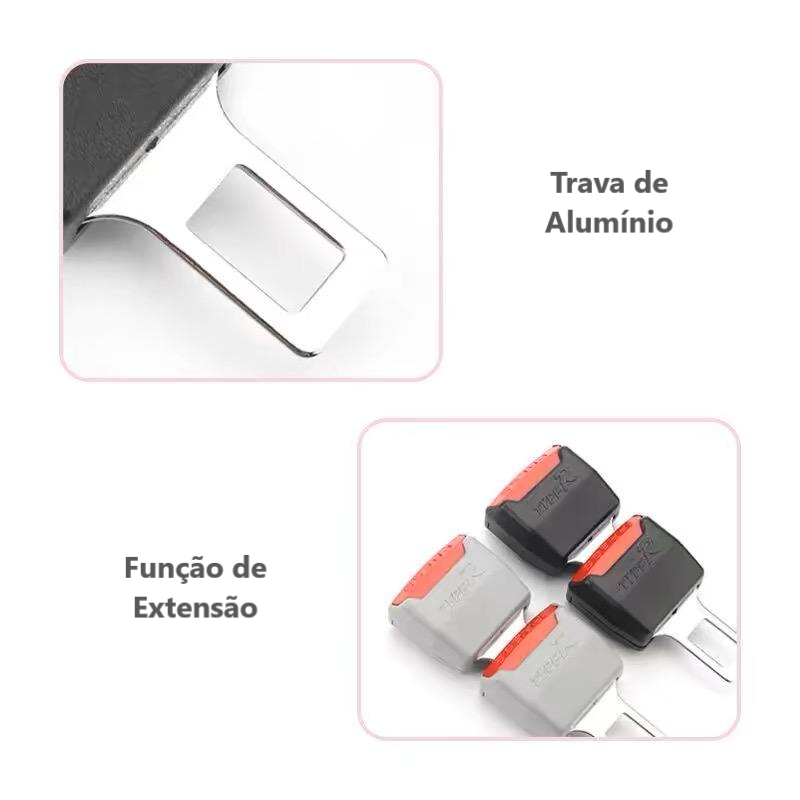 1 Par de Fivela Extensor Cinto de Segurança Bloqueio Extensão de Carro Universal Trava Conversor Multifuncional · foto 2
