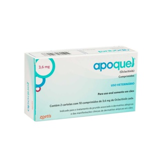 Apoquel Dermatológico Anti Coceira Cães 3,6 Mg 20 Comp 3,6mg em Oferta na Shopee