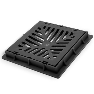 Tampão De Chão Tipo Grelha Em PVC Tampa Coletora De Água Com Base 40X40cm Roma em Oferta na Shopee