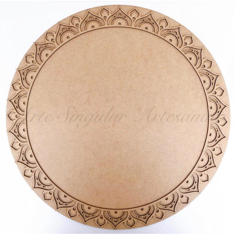 Disco e Aro Trabalhado MDF Cru 3 mm - Aro 16 em Oferta na Shopee