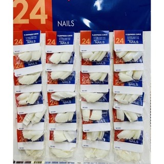 Kit 24 Unhas Postiças Para Alongamento Cor Brancas