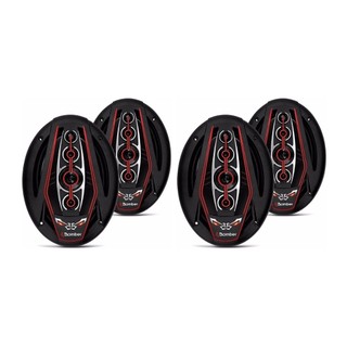 Kit 4 Alto Falante Bomber 6x9 Bicho Papão 4ohms 350w Rms Led em Oferta na Shopee