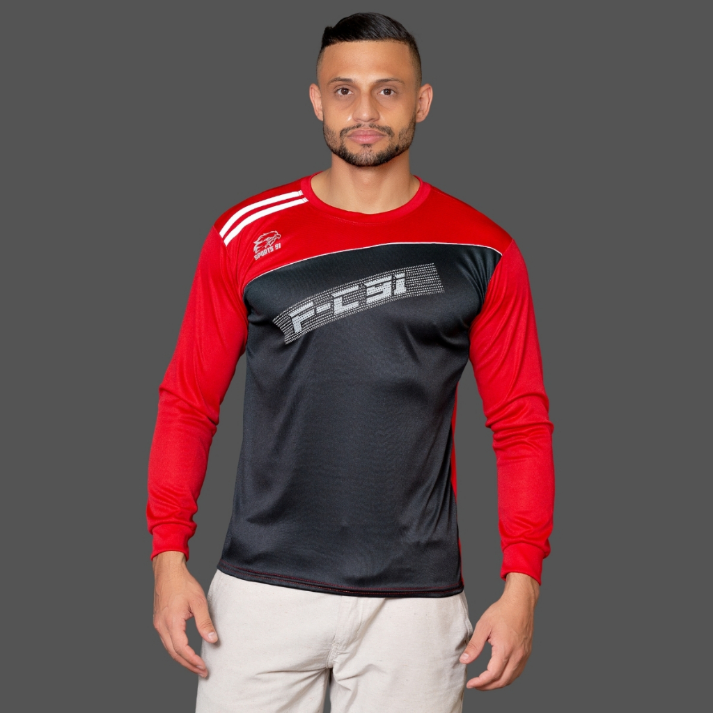 Camisa Camiseta Masculina Dryfit Manga Longa Esportiva Academia Corrida Exercícios Ofertaa