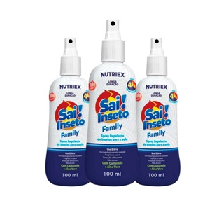 Kit 3 Repelentes Spray Sai Inseto Family 4H 100ML em Oferta na Shopee