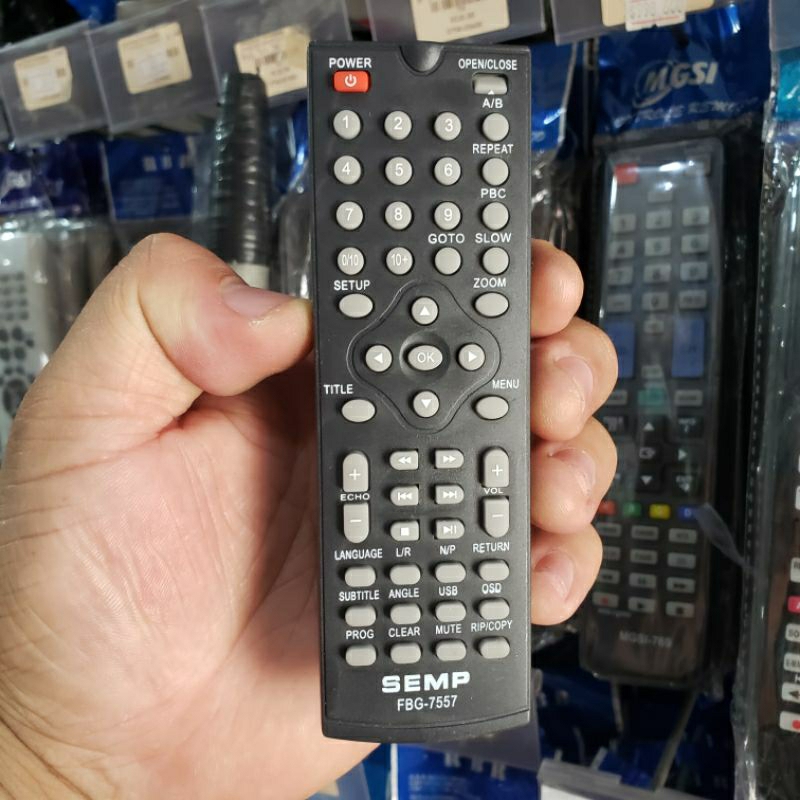 Controle Aparelho de Dvd Semp Toshiba 3370SD 5093VK LE-7557 FBG-7557 FBG7557 LE7557 SD5061S 5091V