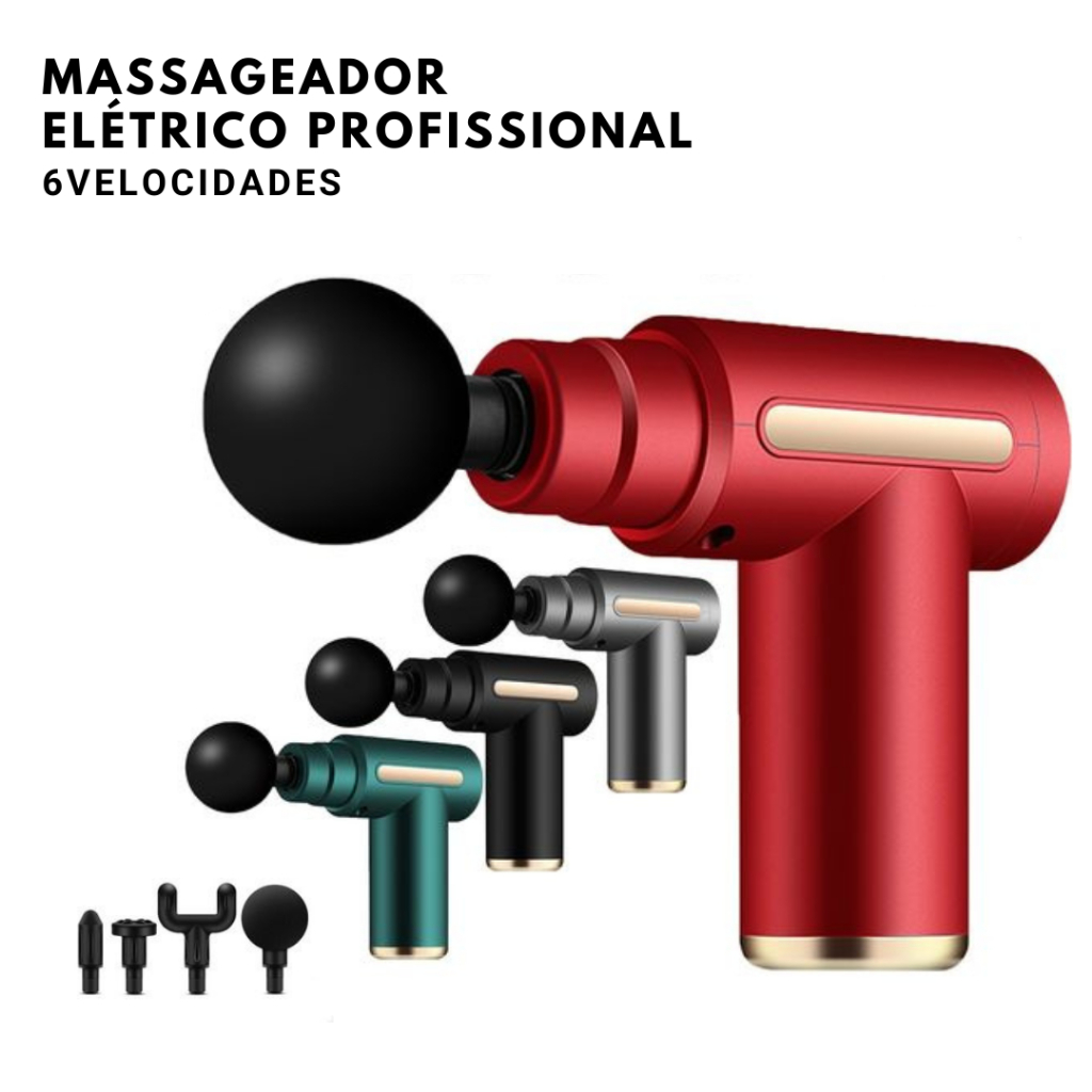 Massageador Elétrico Profissional Portátil Corporal Massageador 6 Velocidade Original Envio Imediato em Oferta na Shopee