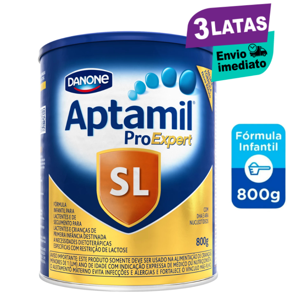3 Latas Aptamil ProExpert SL Fórmula Infantil Danone 800g
