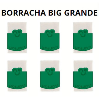 Borracha Plástica Branca BIG com Capa Leo e Leo - Leonora-Kit 6 unidades