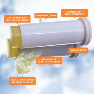 Clear Stick protetor transparente FPS70 FPUVA50 12g em Oferta na Shopee