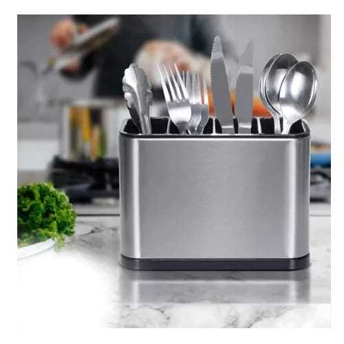 Cozinha Faqueiro Organizador Faca Suporte De Armazenamento De Dreno De Plástico Colher Garfo Utensílios De Cozinha