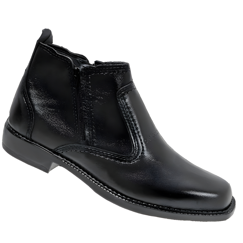 Bota Country Casual Social Com Ziper Botina Agro Agronegocio Agonomia Produtor Rural Engenheiro 2235