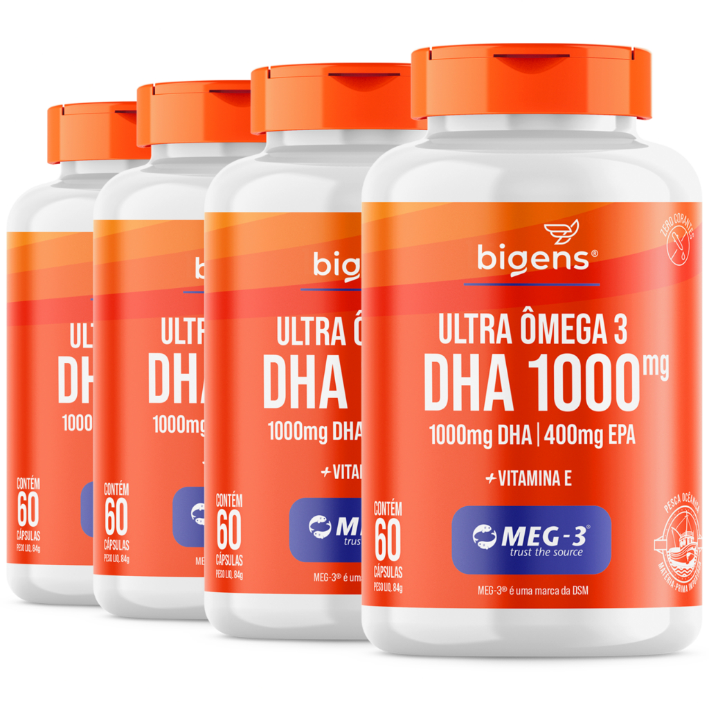 BIGENS KIT 4X ULTRA OMEGA 3 DHA 1000