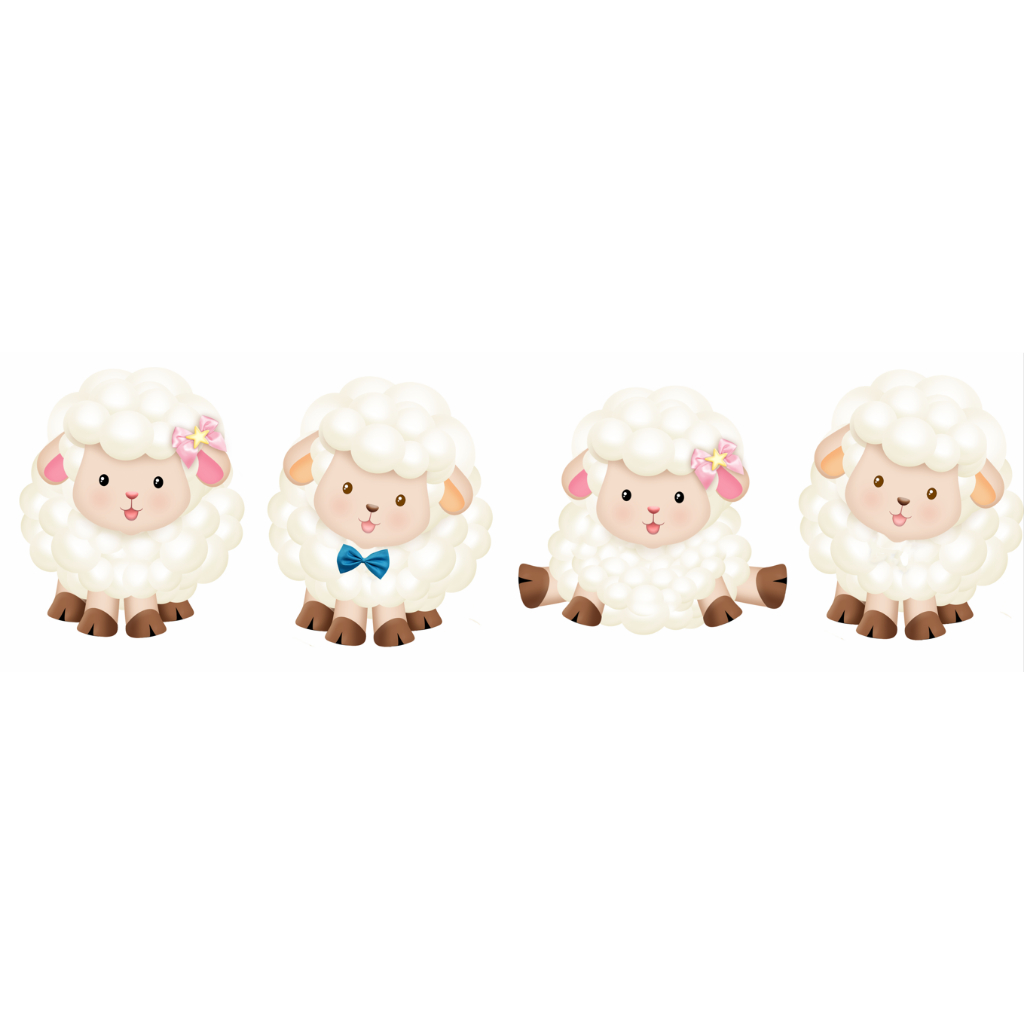 Kit Displays de Mesa Mdf Decoração - Festa - Ovelhinhas Menino e Menina -  Chá Revelação - Chá de Bebê (4 Peças 20cm) em Oferta na Shopee