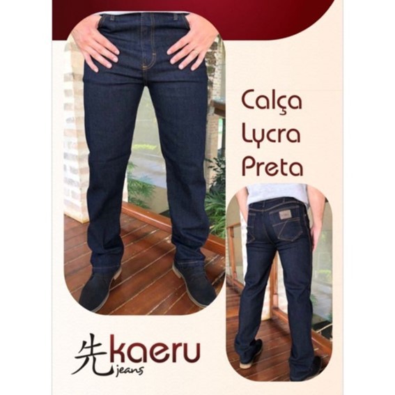 Calça Jeans Masculina Kaeru C/ Lycra - Envio Imediato
