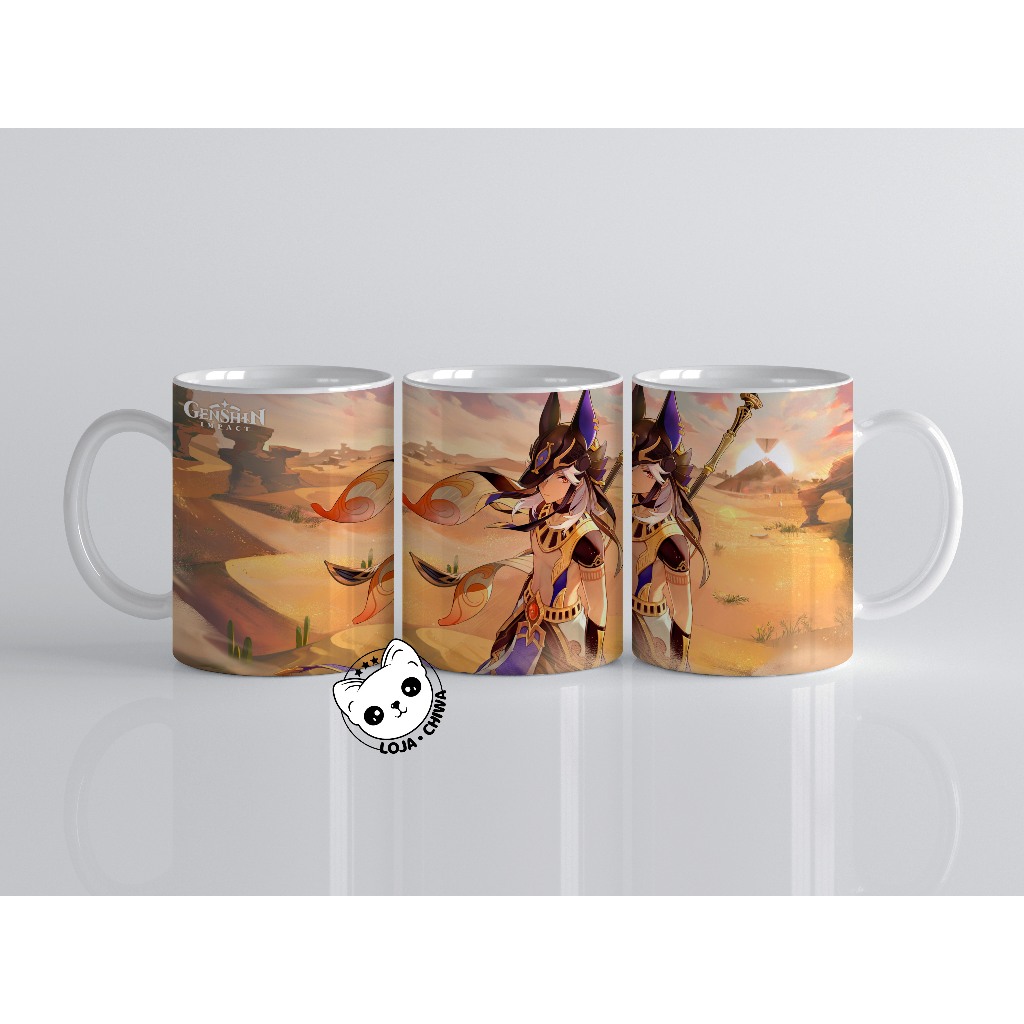 Caneca Personalizada Genshin Impact Jogo Gamer Pc Online RPG Zelda 2 Cerâmica Importada