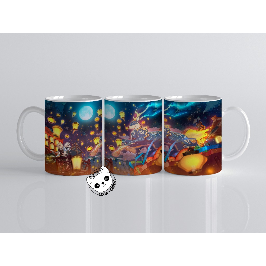 Caneca Personalizada Genshin Impact Jogo Gamer Pc Online RPG Zelda 7 Cerâmica Importada