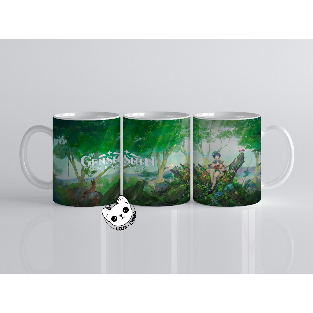 Caneca Personalizada Genshin Impact Jogo Gamer Pc Online RPG Zelda 8 Cerâmica Importada