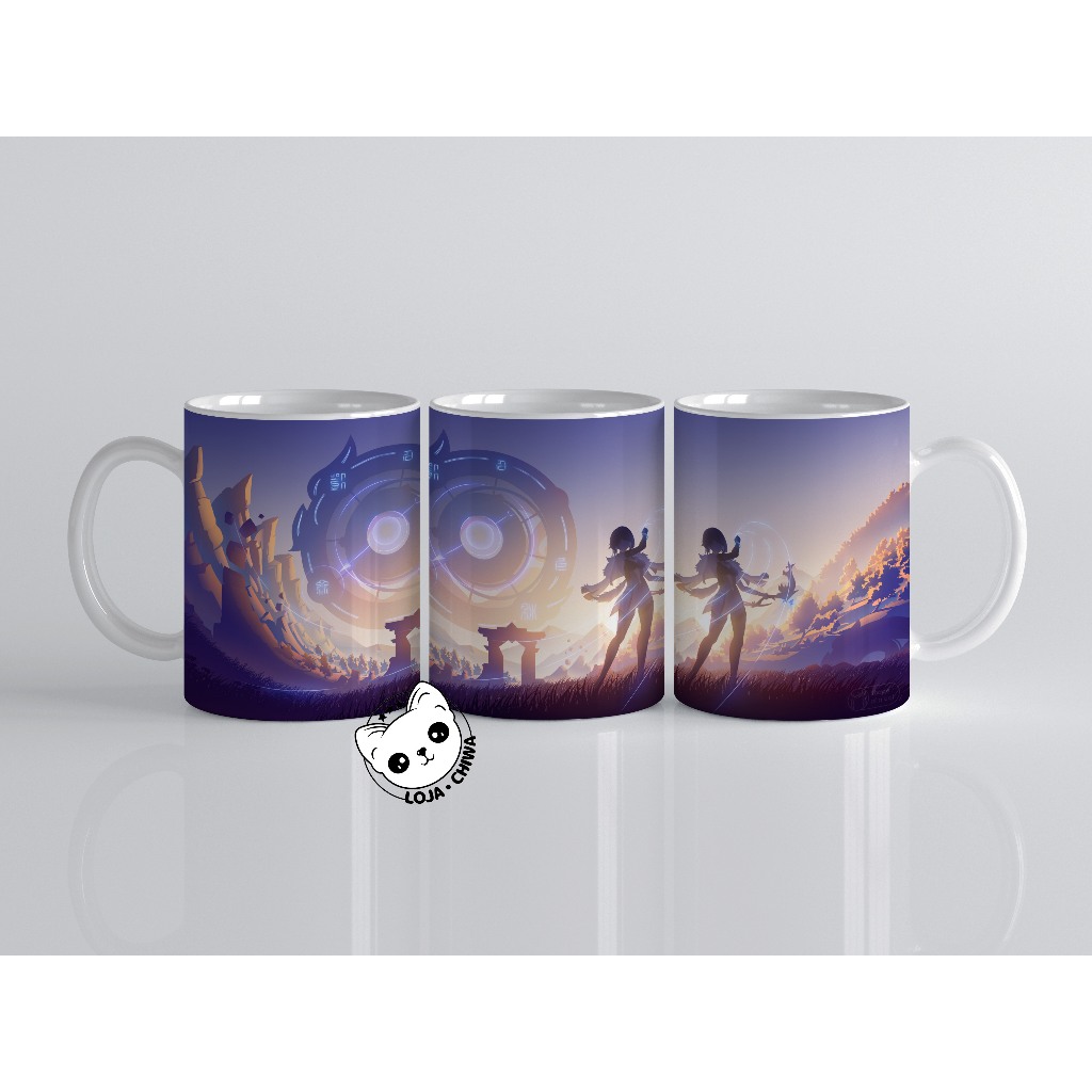 Caneca Personalizada Genshin Impact Jogo Gamer Pc Online RPG Zelda 15 Cerâmica Importada